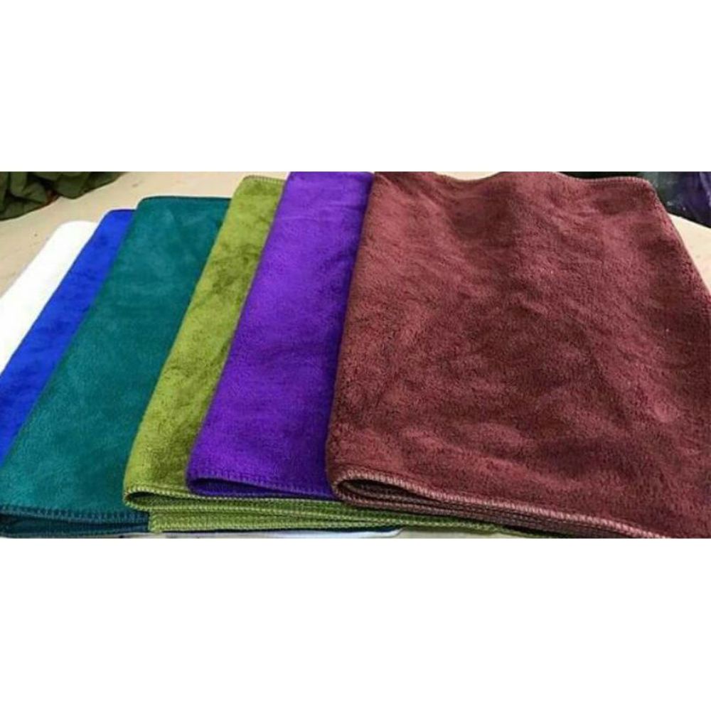 Khăn gội đầu spa salon sợi Microfiber siêu thấm nước không phai màu
