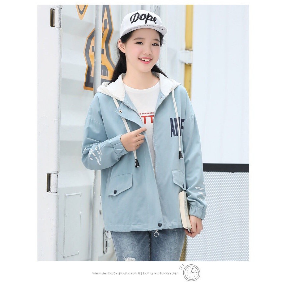 Áo khoác dù nữ 2 lớp form rộng phối nhiều màu cá tính, chất lượng cao TN09, Mua Ngay