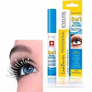[Hàng Auth] Huyết thanh Dưỡng mi Eveline 8 in 1 Total Action Lash Therapy professional có BILL