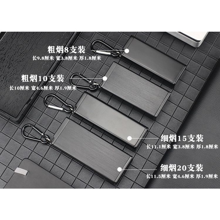 Set 8 Hộp Đựng Thuốc Lá 10 Gói 15 / 20 Điếu Thuốc Lá Mỏng Mở Rộng Cao Cấp Phong Cách Mới Cho Nam Và Nữ @