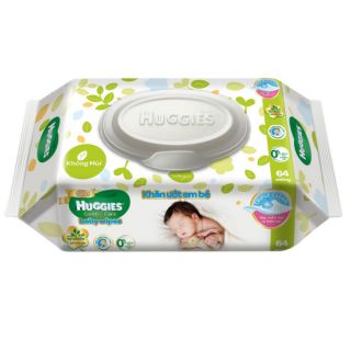 Khăn ướt Huggies không mùi 64 miếng