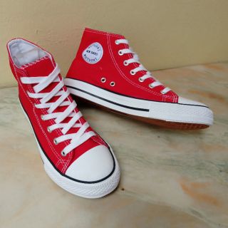 Giày thể thao cổ cao 3 màu (Trắng - Đen - Đỏ - Fullbox)