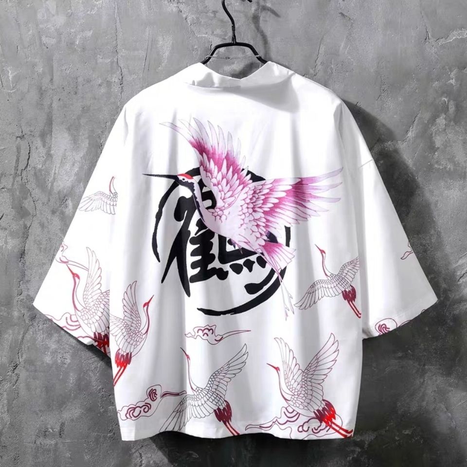 Áo Choàng Kimono Chống Nắng Thoáng Khí Thời Trang Mùa Hè Cho Nam Và Nữ