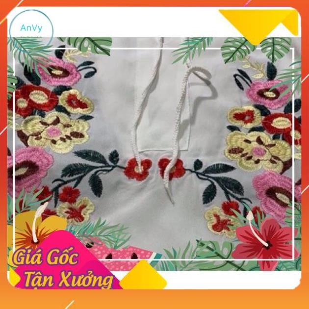 Bộ đũi thêu hoa bo chun nữ,bộ ngủ nữ | BigBuy360 - bigbuy360.vn