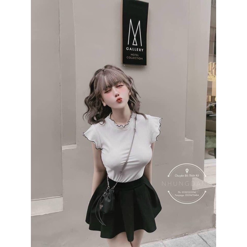 [FREESHIP - HÀNG LOẠI 1] ÁO CỔ BÈO DARA 2 MÀU SIẺU HOT