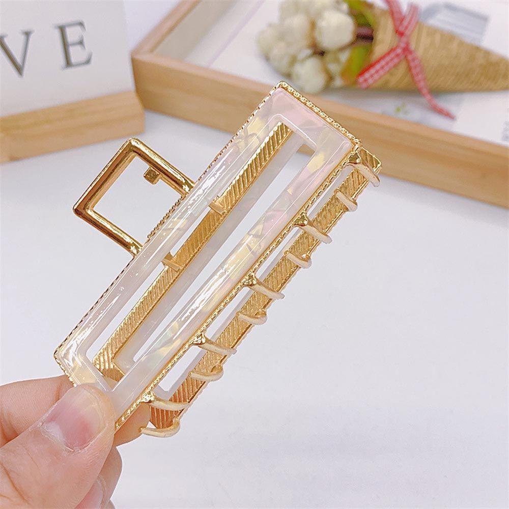 MOCHO Kẹp Tóc Đuôi Ngựa Hình Học Phong Cách Vintage Ngọt Ngào Cho Nữ Giá Đỡ