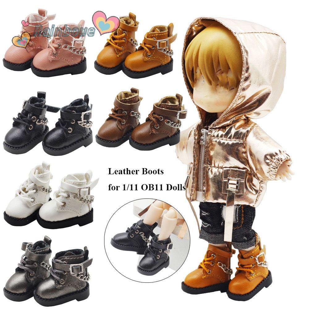 Giày Thể Thao Da Bò Cho Búp Bê obitsu11GSCbody9OB11 Tỉ Lệ 1 / 11 OB11