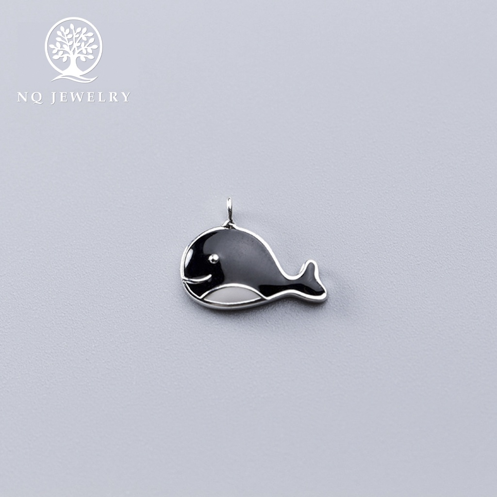 Charm bạc hình cá voi treo - NQ Jewelry