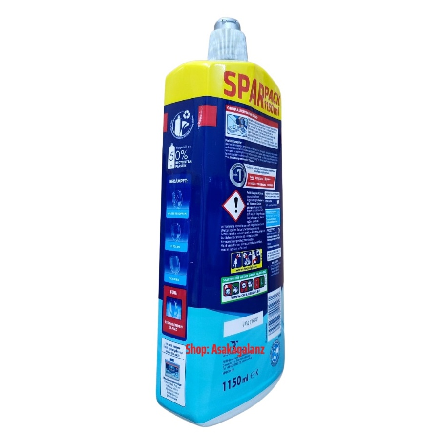 Combo Gel rửa bát Finish Classic 1,5 lít + Muối finish 2kg + Bóng finish 800ml  dùng cho máy rửa chén bát