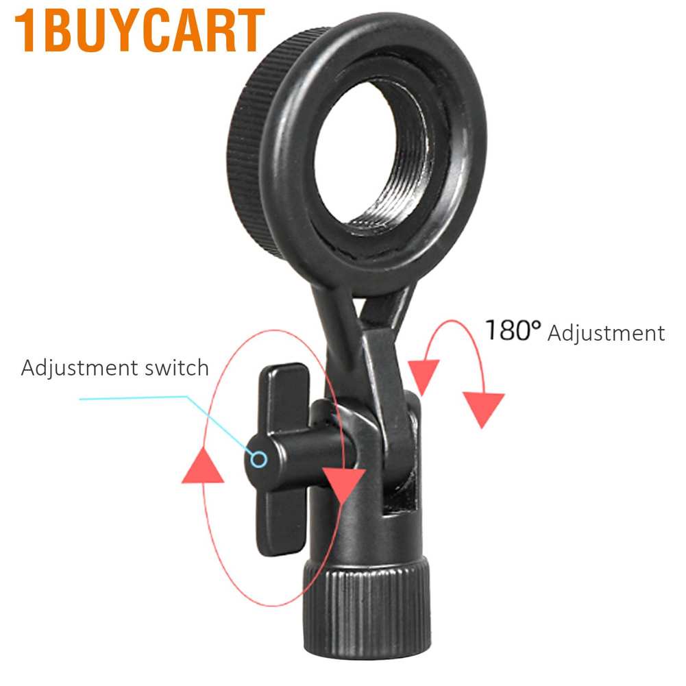 1buycart Portable Microphone Holder Anti Vibration Mount Adapter Socket Easy Install Removable for Recording Studio