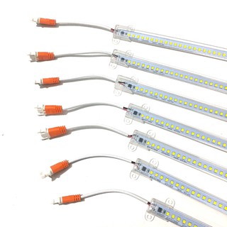 Đèn led thanh 220v chíp 2835 siêu sáng bọc nhựa, led thanh 220v 30cm 50cm 1m ánh sáng trắng vàng