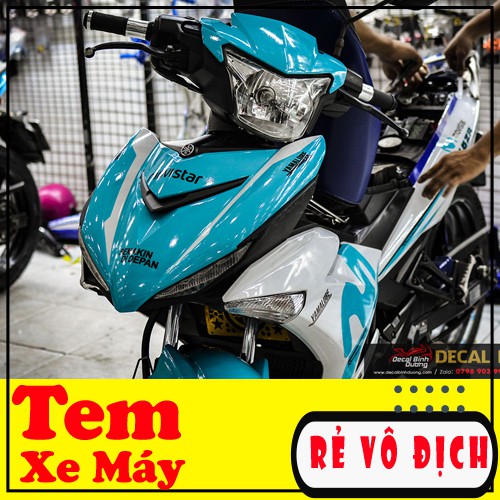 Tem Trùm Exciter 150 🍀FREEESHIP 🍀 Xanh Trắng