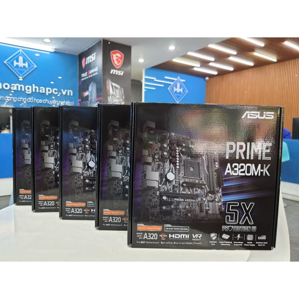 Bo mạch chính/ Mainboard Asus Prime A320M-K / Main MSI A320M PRO-VH  hàng chính hãng, New FULLBOX | WebRaoVat - webraovat.net.vn