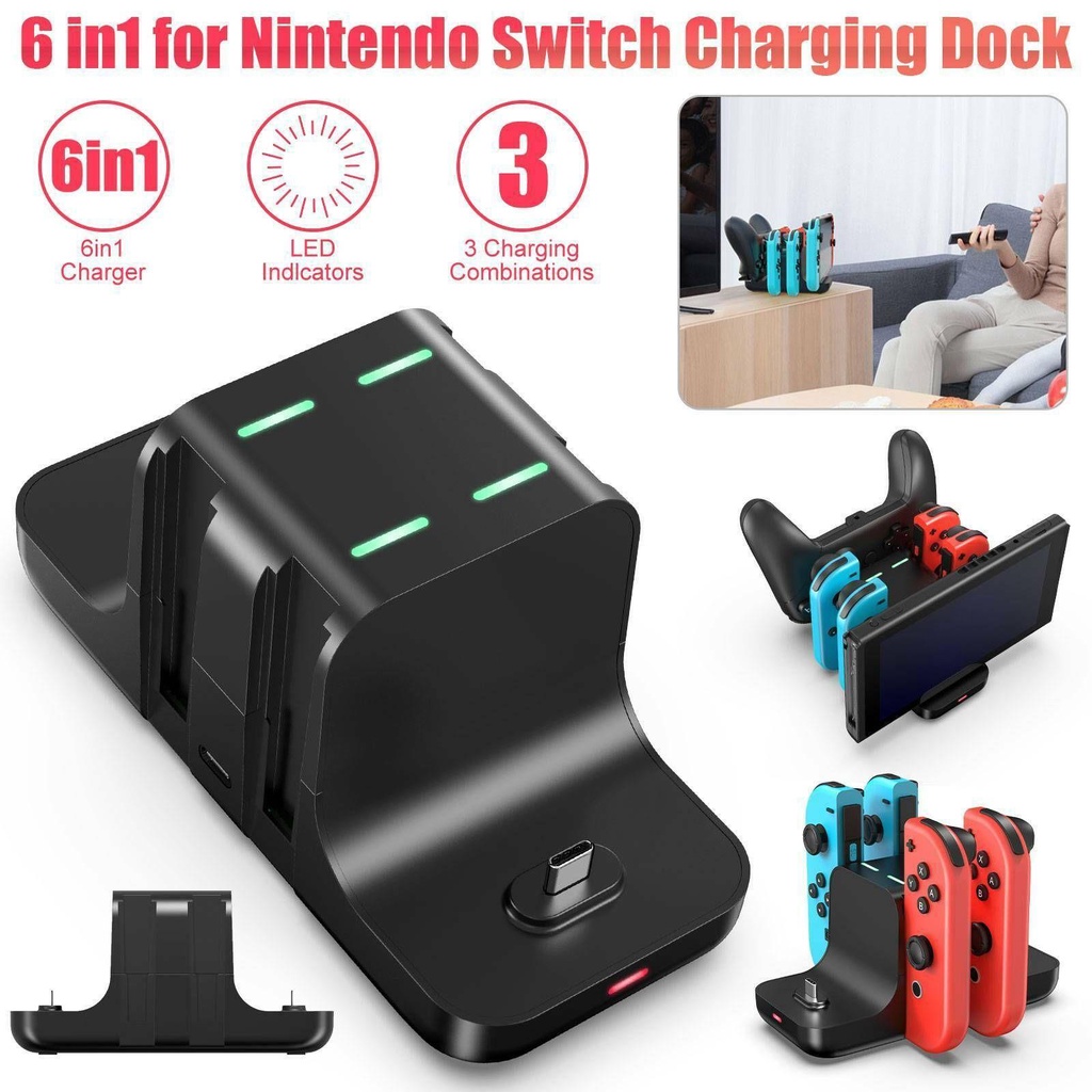 BTLIMER Dock Sạc Cho Máy Chơi Game Nintendo Switch