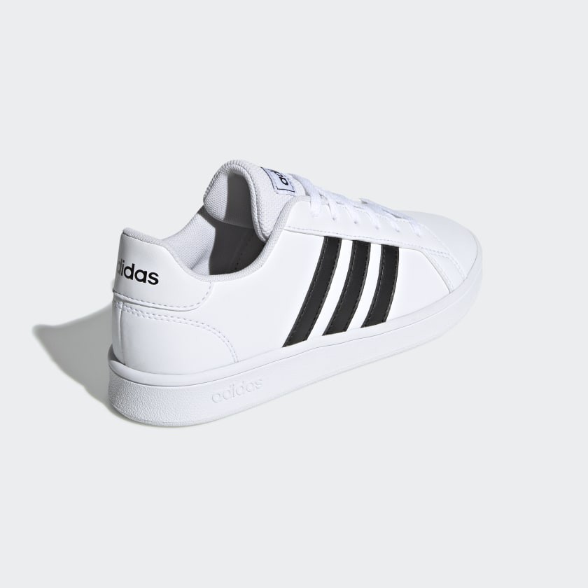 [HÀNG ĐẶT TRƯỚC] -  GIÀY ADIDAS GRANDCOURT 2 BÊN SỌC ĐEN (GÓT TRẮNG)