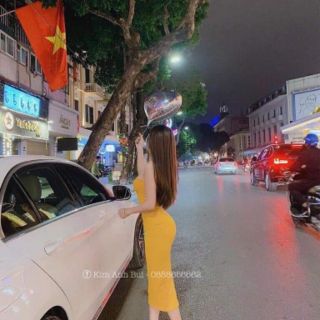 Váy body 2 dây chất thun gân đẹp