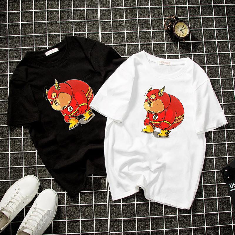 Áo thun unisex form rộng siêu anh hùng mập dễ thương Hàn Quốc vải dày mịn 2019T2063