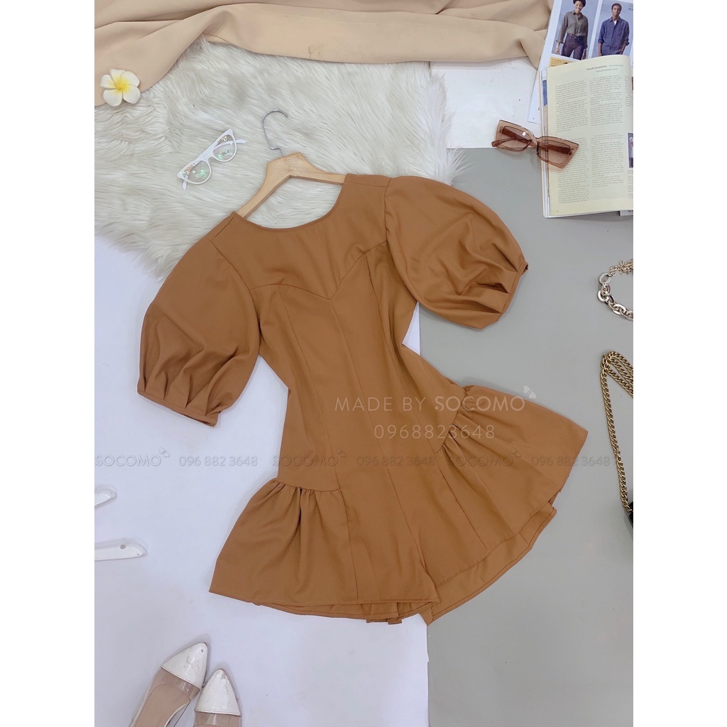 Jumpsuit Cổ Tròn Tay Lỡ 3 Màu - Hàng loại 1,chất đẹp - Giá tốt - 100% ảnh Socomo tự chụp