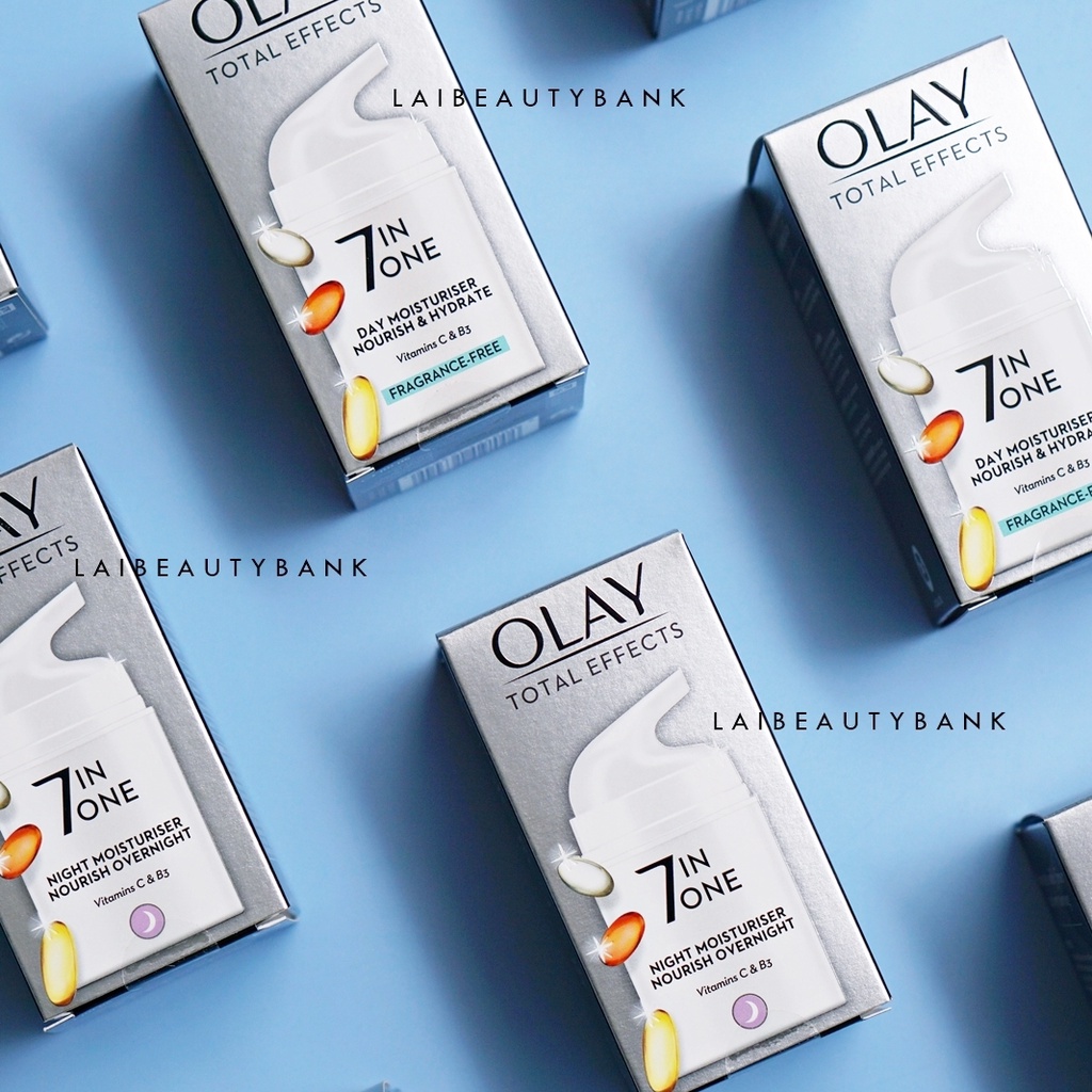 Kem dưỡng ẩm Olay Total Effects 7 In 1 Moisturiser chứa Niacinamide làm trắng da, chống lão hóa BẢN UK 50ml - LAI BEAUTY