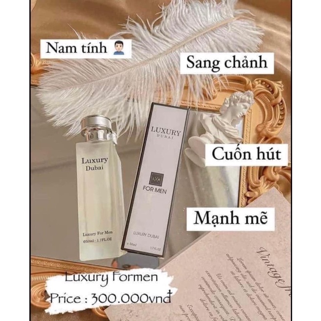 [Chính hãng] Nước hoa LUXURY DUBAI - Nước hoa Luxury phiên bản 50ml mới nhất