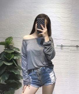 ÁO THUN TAY DÀI LỆCH VAI