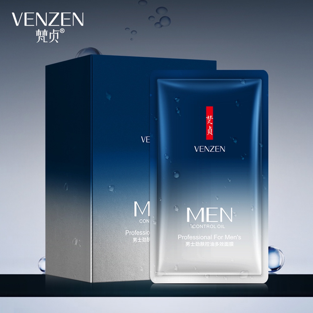 Hộp 30 gói kem dưỡng da cho nam trắng da Venzen Control Oil For Men's 30x2g