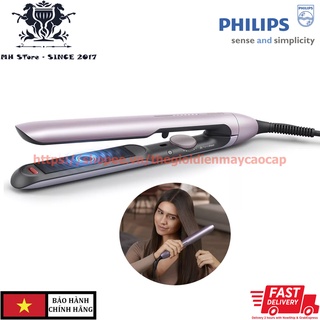 Máy ép duỗi tóc, là tóc, uốn xoăn tóc Philips BHS530