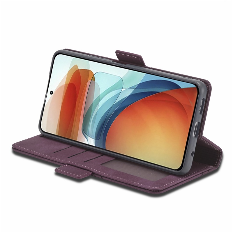 Bao Da Điện Thoại Nắp Lật Có Khóa Cài Và Ngăn Đựng Thẻ Cho Redmi 10 A C Note 11 S E 10 Pro Max Xiaomi POCO X3 X4 M3 M4 Pro Vỏ