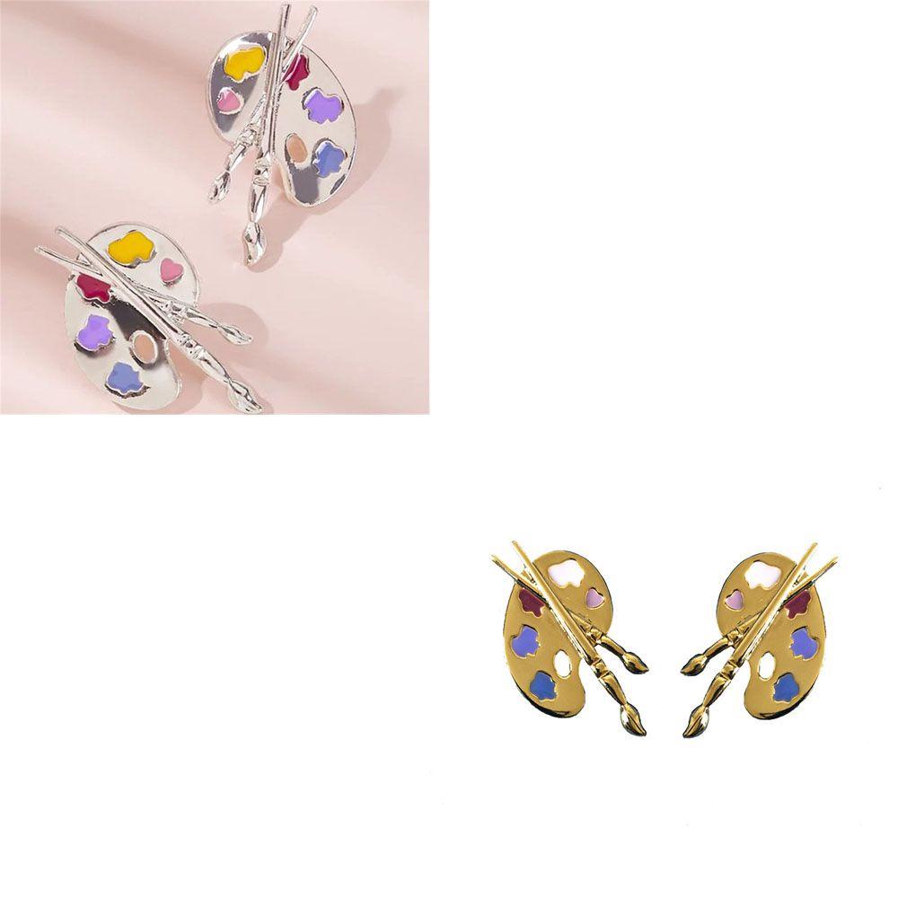 BACK2LIFE Bông Tai Hình Bảng Vẽ Độc Đáo Thời Trang Cho Nữ