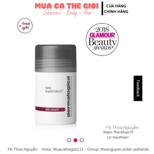 Tẩy da chết Enzym Dermalogica Daily Microfoliant Superfoliant