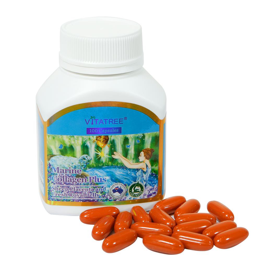 Viên Uống Trắng Sáng Da VITATREE Marine Collagen Plus - 100 Viên | BigBuy360 - bigbuy360.vn