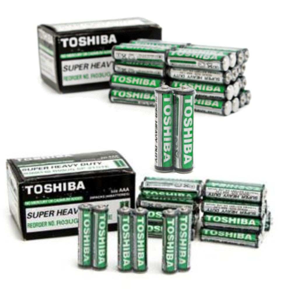 10 hộp pin AAA, pin đũa Toshiba