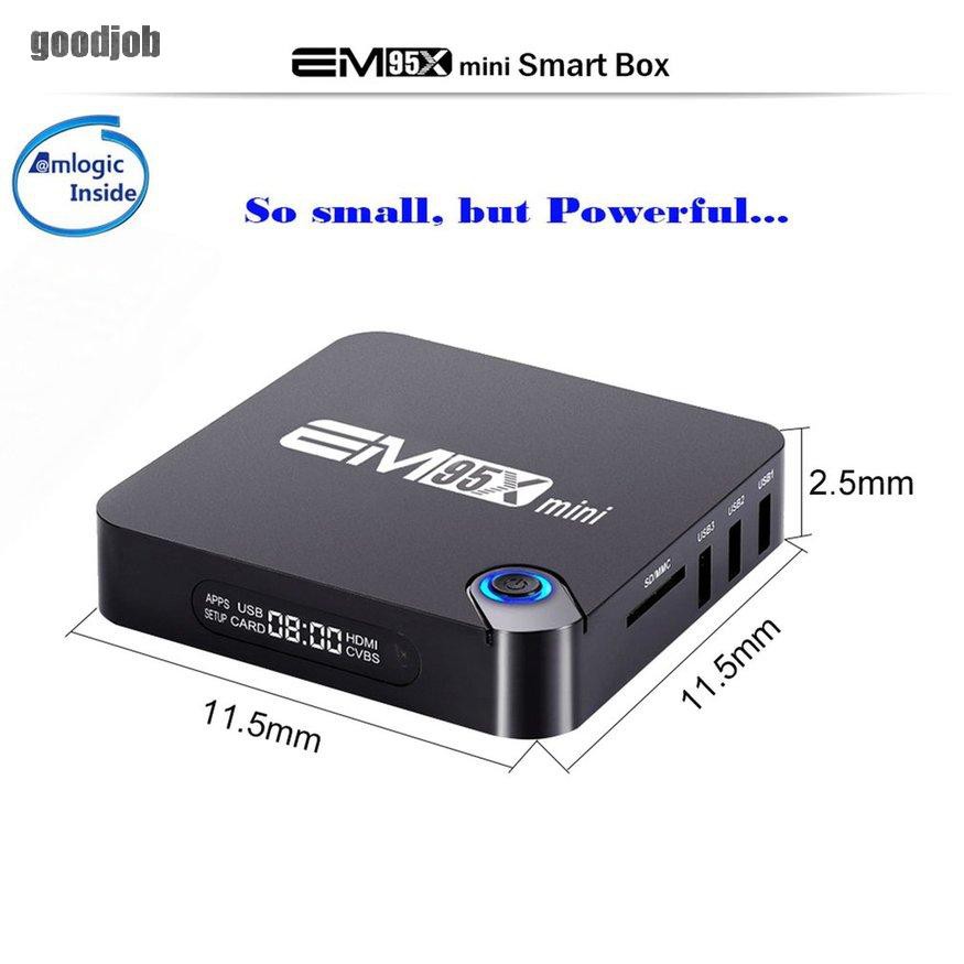 Tv Box Em95X Mini 4k Tv Box Amlogic S905W Lõi Tứ Và Phụ Kiện