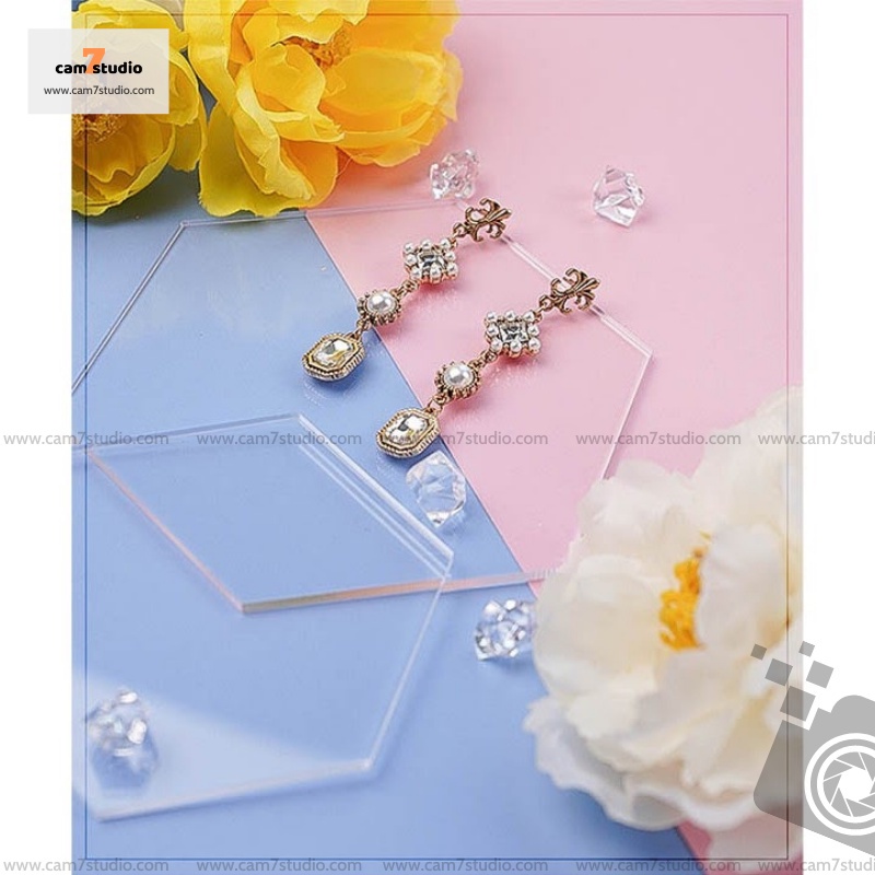 Tấm Mica decor chụp hình, chụp hình mỹ phẫm, chụp ảnh nail, chụp ảnh sản phẩm  - Cam7Studio.com