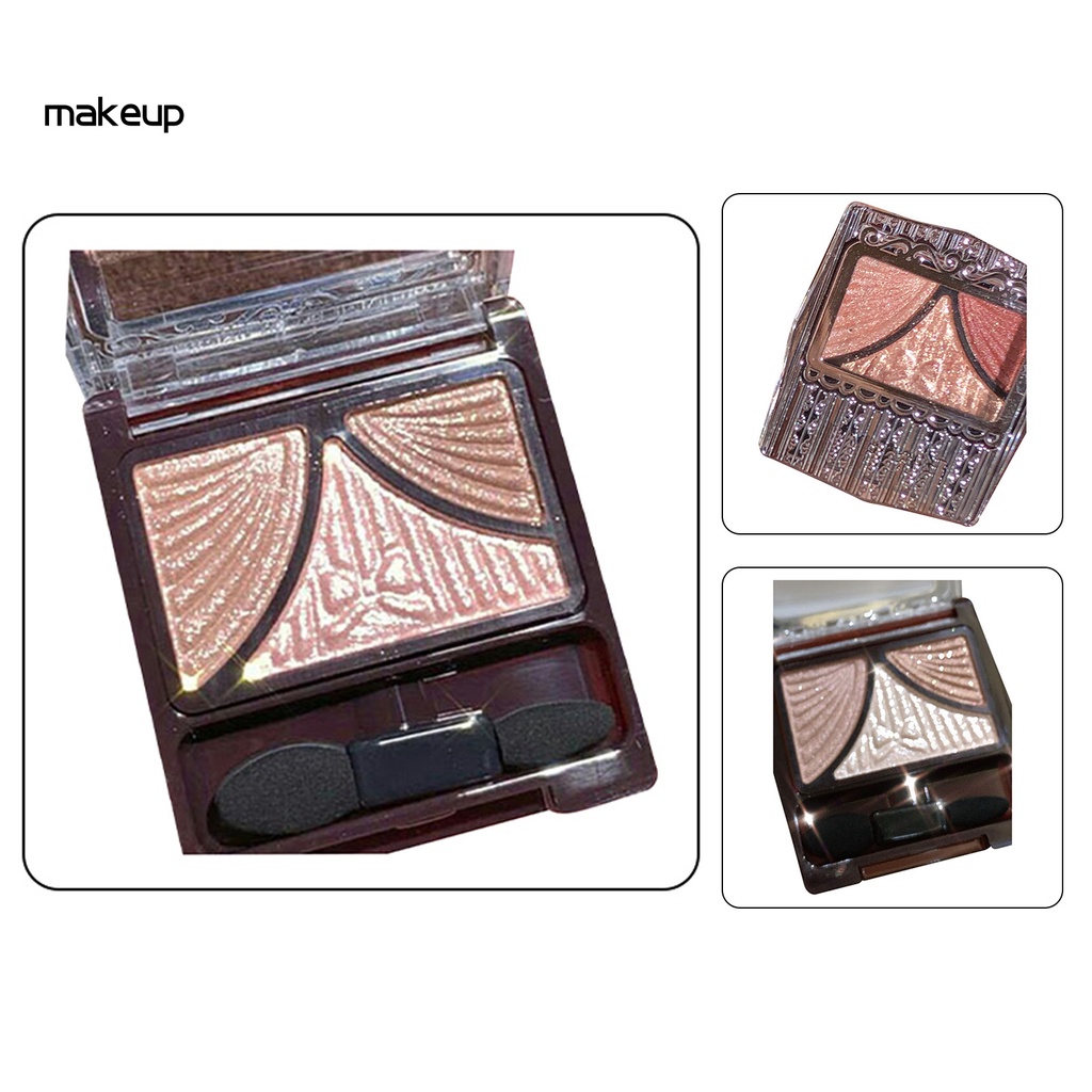 Bảng phấn trang điểm mắt màu sắc ánh kim tuyến lấp lánh lâu trôi dành cho học sinh