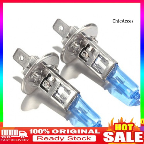 2 Bóng Đèn Halogen Xenon 12v H1 6000k Siêu Sáng Cho Xe Hơi