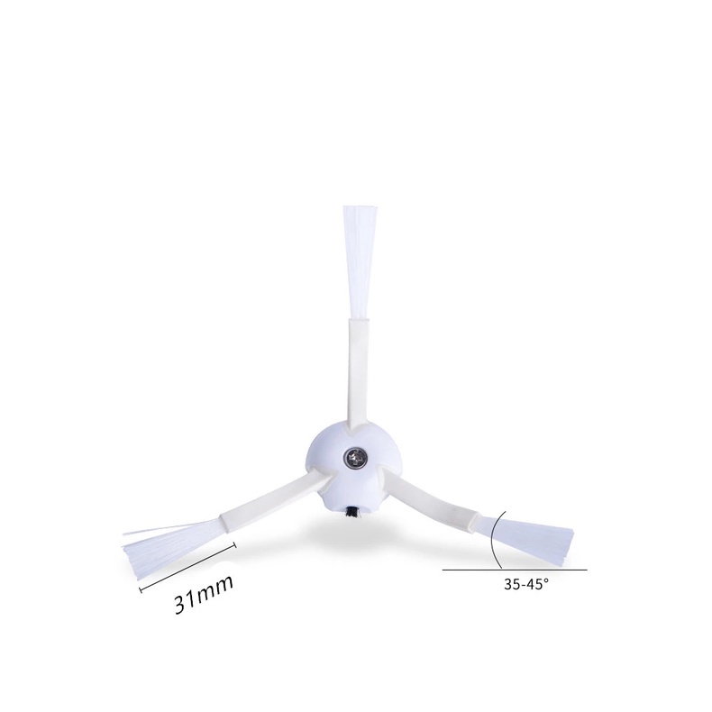 cho Xiaomi 1/2 / 1S 2 Lite MJSTL SDJQR01RR SDJQR02RR SDJQR03RR Vacuum-Mop 2 Pro MJST1SHW series Mopping Robot 2 phụ kiện chổi quét 3 bên cánh tay màu trắng