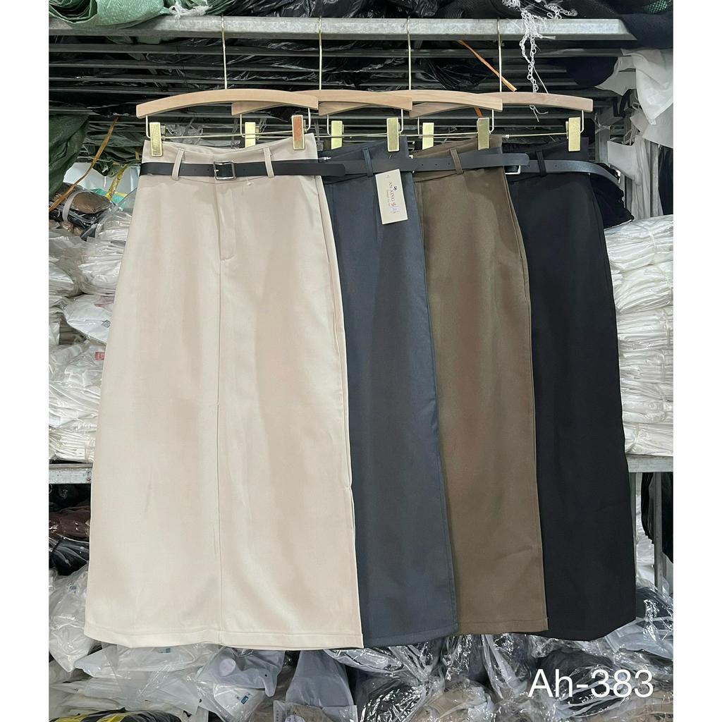 Chân váy dài basic chất ruby tặng kèm belt MUỐI Cvkemdai383