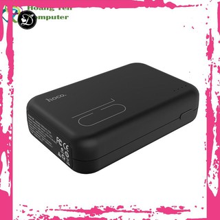 Sạc dự phòng hoco j38 mini 10000mah 2 usb, 2 cổng sạc vào - bh 1 năm | pin dự phòng mini