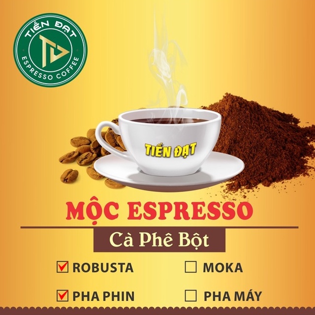 Robusta rang Mộc - Gu vừa | Cà phê Tiến Đạt | Cà phê mộc pha phin