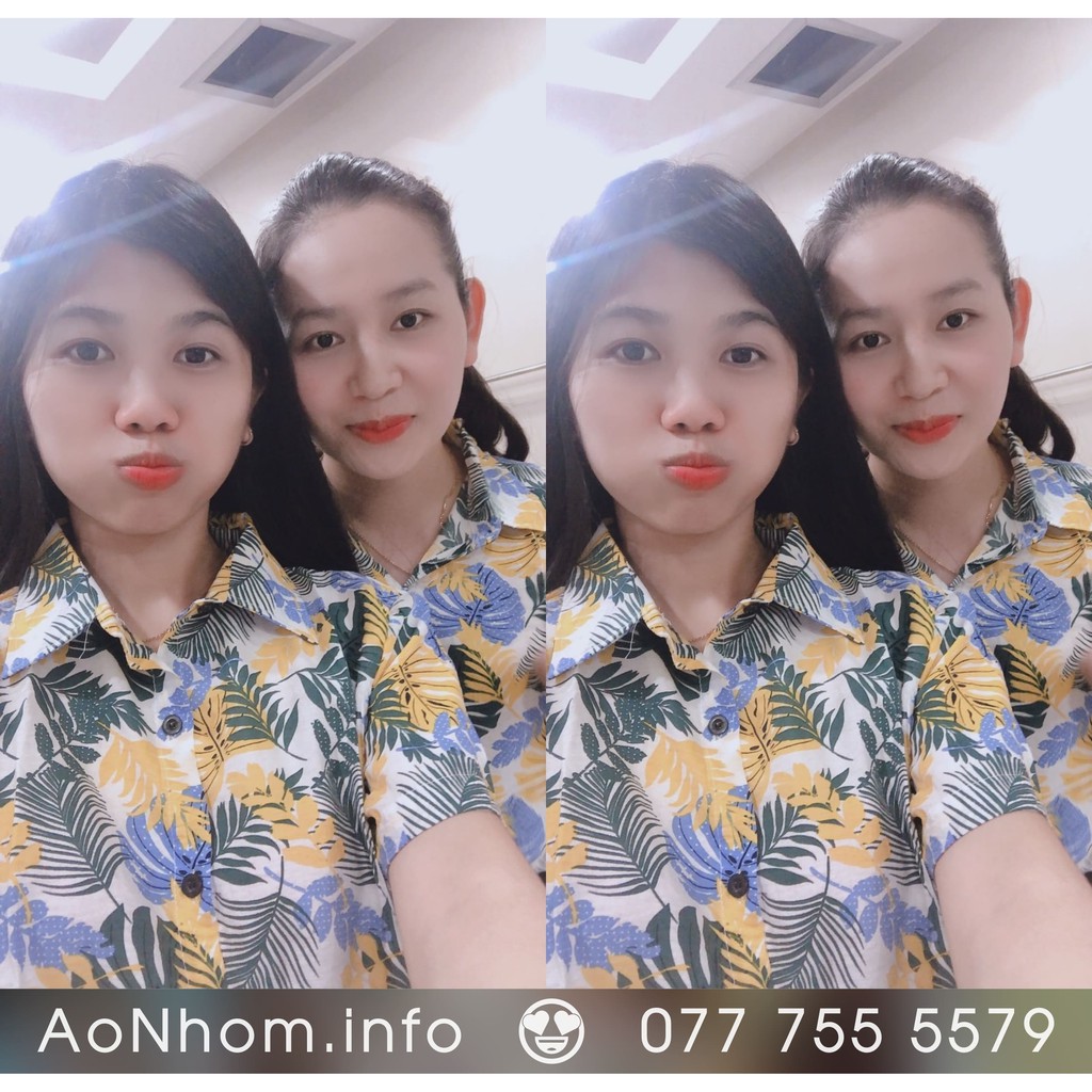 Áo Sơ Mi Đi Biển Nhóm Hoạ Tiết Có Bigsize ★ Lá vàng, Lá xanh #02 | BigBuy360 - bigbuy360.vn