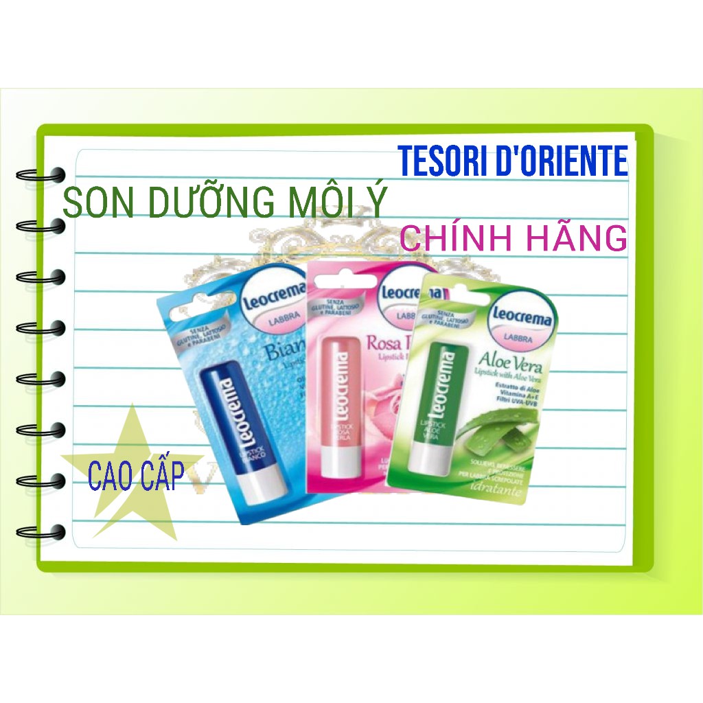 Leocrema - Bộ Sưu Tập Son Dưỡng Môi Leocrema Của Ý - Hàng Chính Hãng