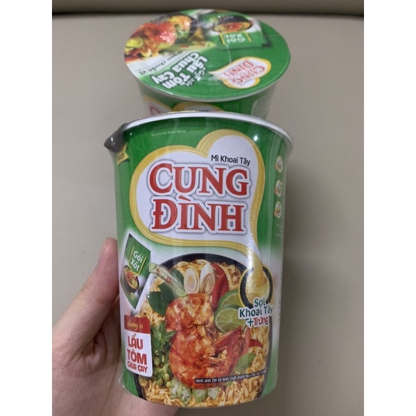[Tân Phú] Mì ly Cung Đình vị Lẩu tôm chua cay 65g, mì khoai tây ăn liền | BigBuy360 - bigbuy360.vn