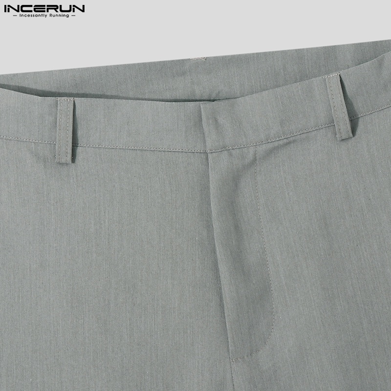 Bộ áo vest màu trơn + quần dài INCERUN thời trang nam tính