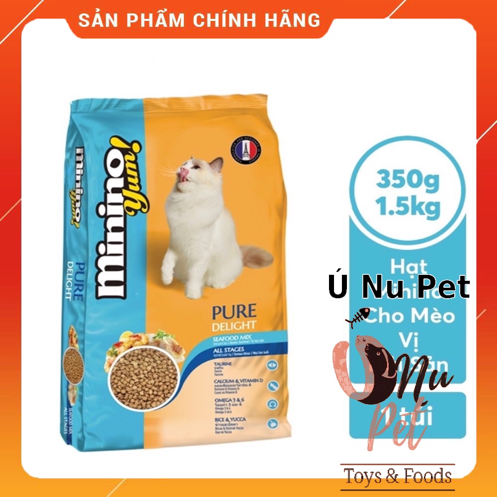 [Đại Lý Phân Phối] Thức ăn hạt khô Minino Yum túi 350g