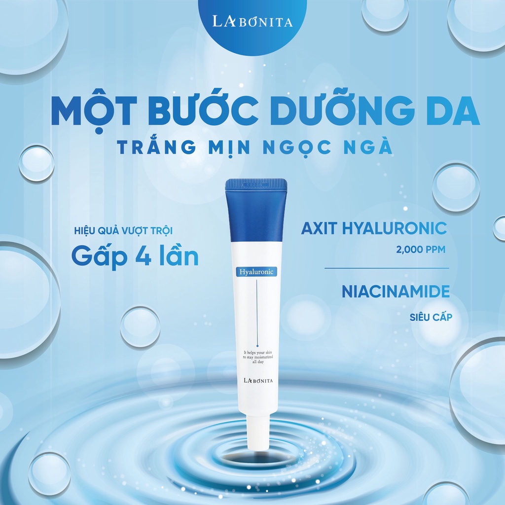 Kem Dưỡng Ẩm Sáng Da &amp; Tăng Độ Đàn Hồi - LA BONITA Vital Hyaluronic Acid Cream 50ml