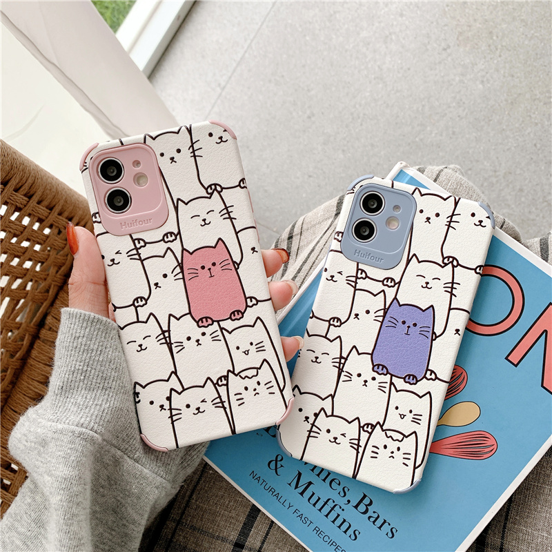 Ốp lưng da chống rớt cho iPhone 12 Pro Max iP11 6 7 8 Plus