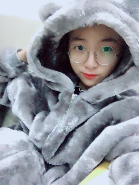 Áo khoác lông tai gấu siêu dày KHP04 (có hình thật và feedback) | BigBuy360 - bigbuy360.vn