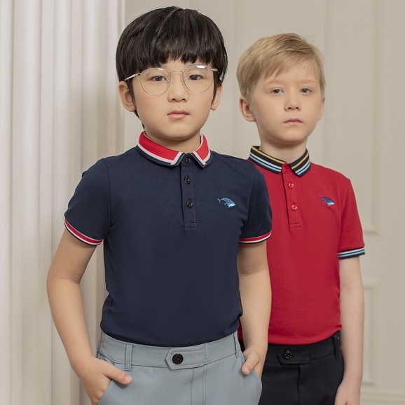 Áo polo unisex cho bé 137Kids cotton thoáng mát, thấm hút mồ hôi tốt