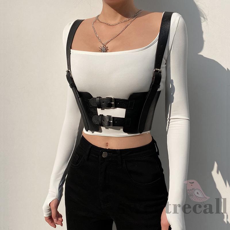 SWT-Lady PU Waist Seal with Adjustable Belt, Skinny Fit Sexy Style Summer Belt (Black) | BigBuy360 - bigbuy360.vn